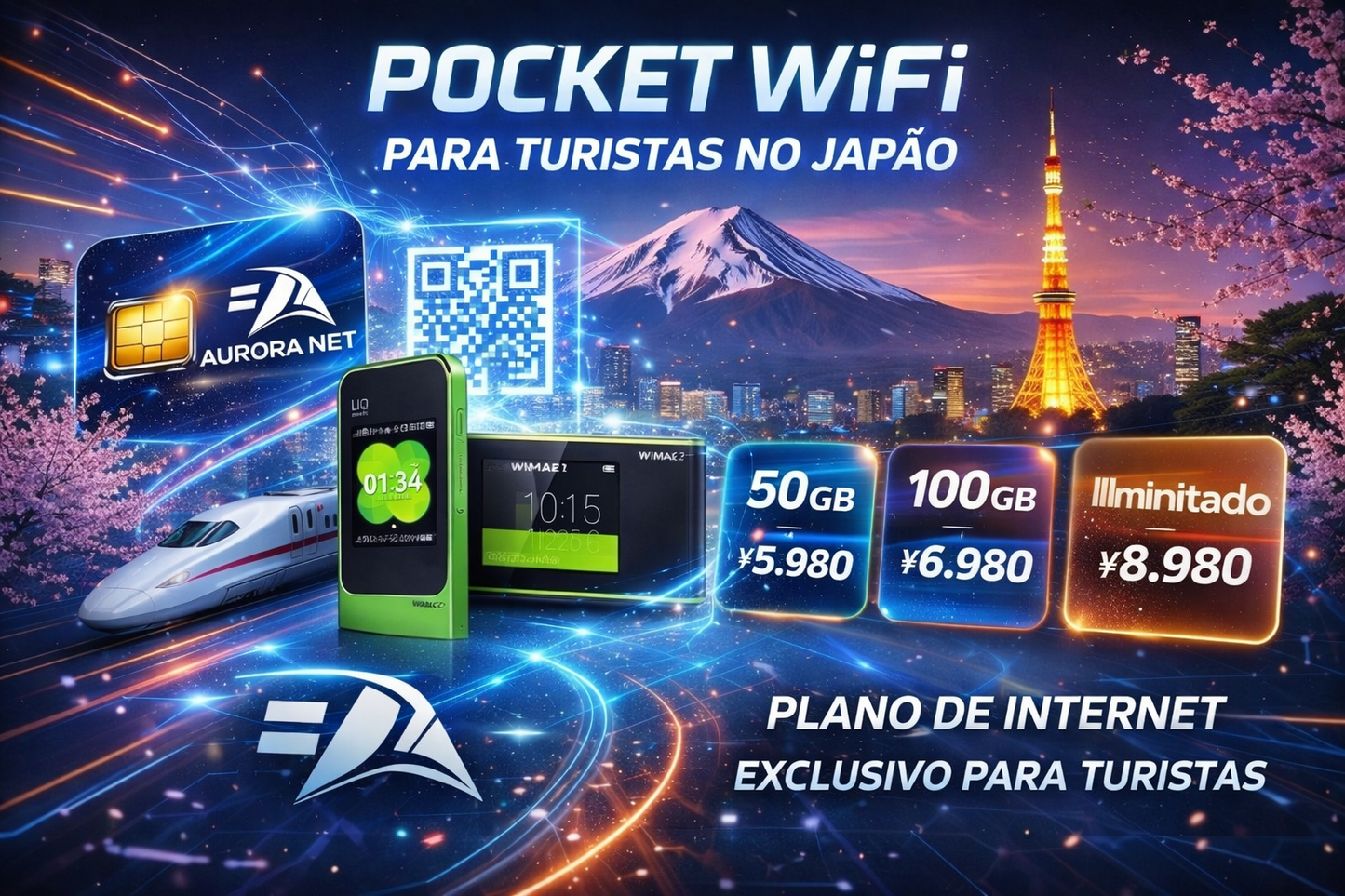 POCKET WIFI - INTERNET MOVEL - EXCLUSIVO PARA TURISTAS