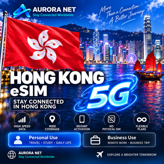 Aurora Net Hong Kong eSIM 5G