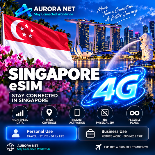 Aurora Net Singapore eSIM 4G